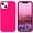 Hot Pink, variant on for iPhone 13 Mini Case, iPhone 13 Mini Phone Case, Slim Fit Liquid Silicone Soft Gel Rubber Anti-Scratch Shockproof Phone Cover with Microfiber Lining for iPhone 13 Mini 5.4" 2021, White