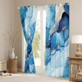 thumbnail image 3 of Manfei Gradient Marble Black Out Curtains for Adults Female Men,Abstract Marbling Watercolor Curtains Pack of 2 (42x63 Each),Stone Pattern Bedroom Curtains,Luxury Bedroom Decor, 3 of 6