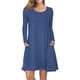 thumbnail image 1 of Vestidos casuales de manga larga con bolsillos para mujer Fokelyi LRWJ1046-122, 1 of 7