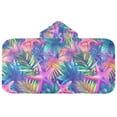 thumbnail image 5 of Yayeee Kids Hooded Towel with Hand Pockets Beach Soft Absorbent Bath Wrap 50 x 23.5 inch, Colorful Starfish, 5 of 5