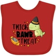 thumbnail image 3 of Inktastic Halloween Trick Rawr Treat with Dinosaur Boys or Girls Baby Bib, 3 of 4