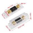 thumbnail image 4 of Unique Bargains 3 Pcs Fuse Transparente 100 Ampères avec Support en Ligne Protection Électrique Fusible, 4 of 7