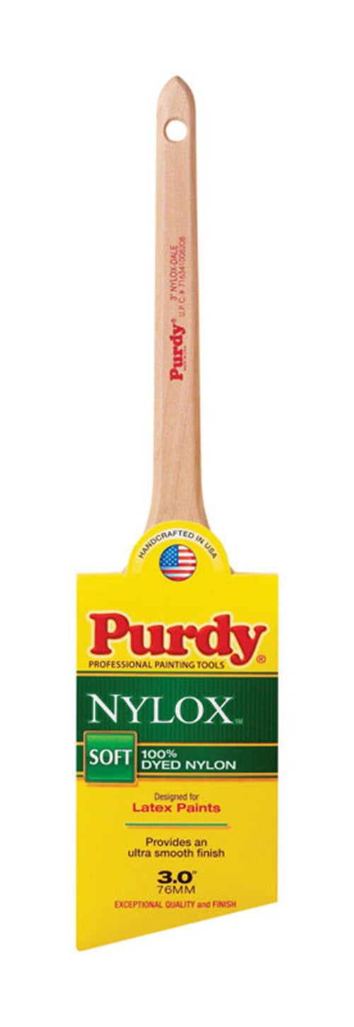 Purdy  Nylox Glide  3 in W Angle  Nylon  Paint Brush 