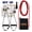 Red, variant on RT-17 Rope Bodyweight Suspension Fitness Trainer (Red) - for Indoors and Outdoors - for All Ages and Fitness Levels- Made in the USA!