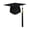 Black, variant on Graduation Cap, Graduation Hat with Tassel, Class of 2026 Graduation Cap, Bachelor Cap, Doctoral Cap, Adult Graduation Hat, Multicolor Graduation Hat, Graduation Gift