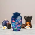 thumbnail image 5 of MUKTIVE Trumpet Urns for Male Ashes Adult Female, Combo of 1 Large & 4 Keepsake Urn for Mother & Father, Unique Pink Fish Urn for Ashes for Women & Men, Blue Decorative Combo Urn,10 & 3 Inch, 5 of 7