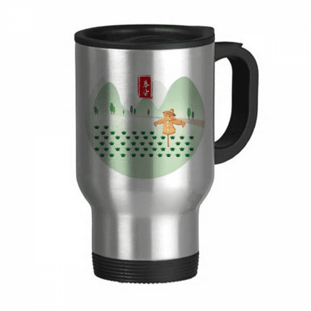 

Vernal Equinox Twenty Four Solar Term Travel Mug Flip Lid Stainless Steel Cup Car Tumbler Thermos