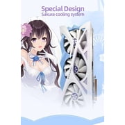 Yeston Sakura RX 6800 XT 16GB GDDR6 Graphics Card, 256-bit, Single DP Only, No HDMI Output, Gaming GPU