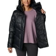 thumbnail image 2 of Columbia Women's Peak to Park II Insulated Hooded Jacket ( Black Gunmetal , XL ), 2 of 7