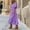 Purple, variant on Women's Boho Maxi Dresses Casual Ruffle Long Sleeve V-Neck Flowy Long Beach Dress Plus Size Loose Dress Hot Pink