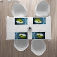 thumbnail image 3 of Ambesonne Earth Place Mats Set of 4, Circle Greenery Clouds, Standard Size, Green Brown Petrol Blue, 3 of 4