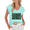 Blue, variant on Women's Sleeveless V-Neck Graphic Tee Unique Duck Illustration Inspirational Quote Summer Top
