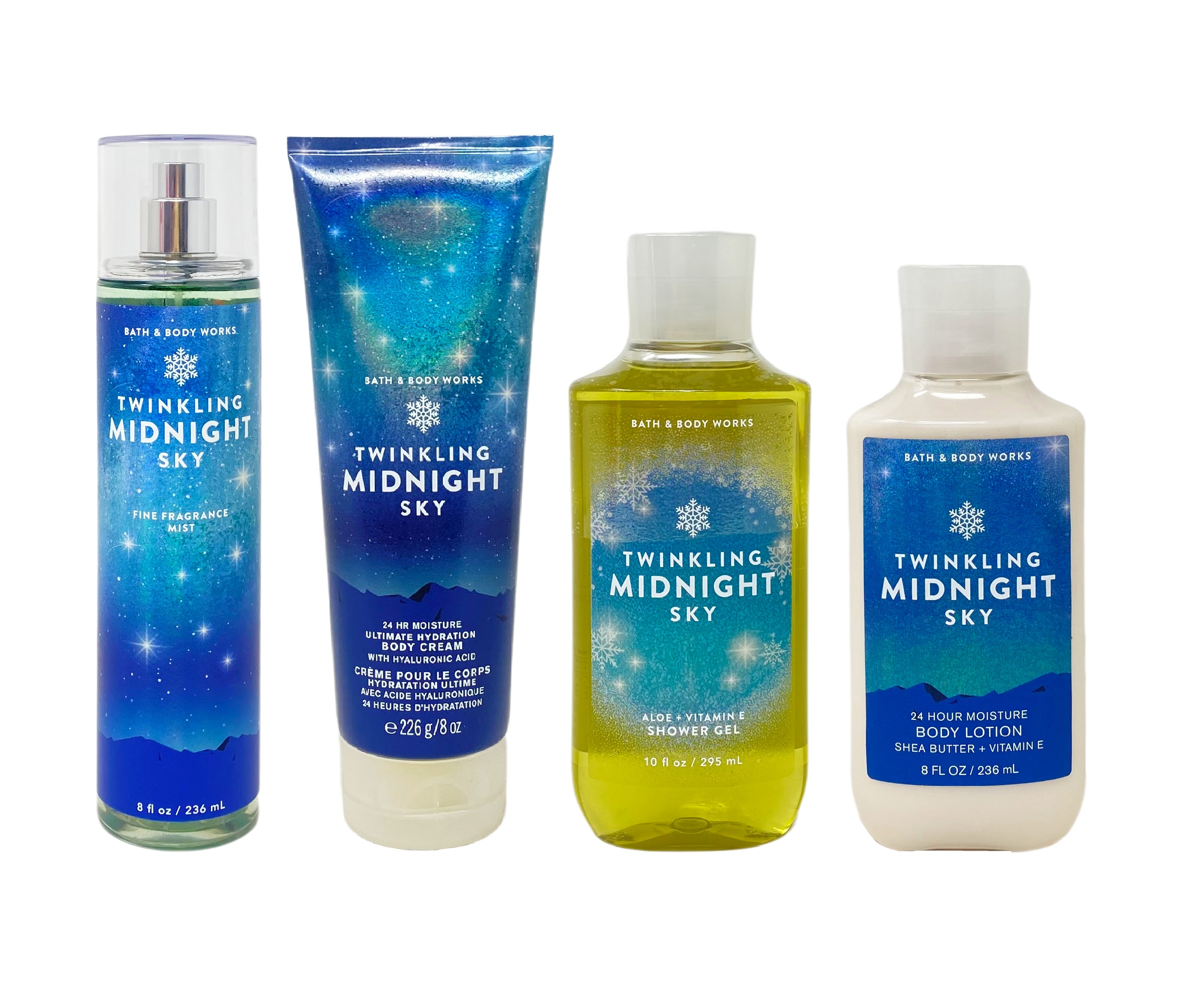 Bath and Body Works Twinkling Midnight Sky Deluxe Gift Set Fragrance