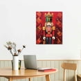 thumbnail image 2 of Nawypu Wall Art Canvas Print Nutcracker Pictures for Christmas - Soldier with Red Jacket Painting Artwork for Home Art, 2 of 4