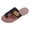 Black, variant on Women Flat Sandals Summer Wide Width Beach Casual Slides Flip Flops Hollow Mesh Breathable Comfortable Orthopedic Shoes Black Size 8