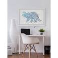 thumbnail image 4 of Marmont Hill Patterned Triceratops Framed Wall Art, 4 of 6