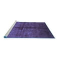 thumbnail image 2 of Ahgly Company Machine Washable Indoor Rectangle Oriental Blue Industrial Area Rugs, 4' x 6', 2 of 4