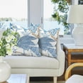 thumbnail image 6 of Chinoiserie Pillow Covers 18x18 Set of 2,Blue and White Pillow Covers Outdoor Decorative Linen Pillow Covers for Couch Bed Sofa Cushion Farmhouse Pillowcases, 6 of 6
