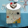 thumbnail image 4 of WERPE Dots Circles Generative Art Cloth Napkins Polyester Gift Home Decor 4 PCS, 4 of 7
