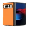 thumbnail image 2 of Allytech Filp Folding Cover Case for Google Pixel Fold 7.6-inch 2023, Luxury PU Leather + Hard PC with Anti-Scratch Shockproof Anti-Fingerprint Fashion Slim Case for Google Pixel Fold 5G, Orange, 2 of 5