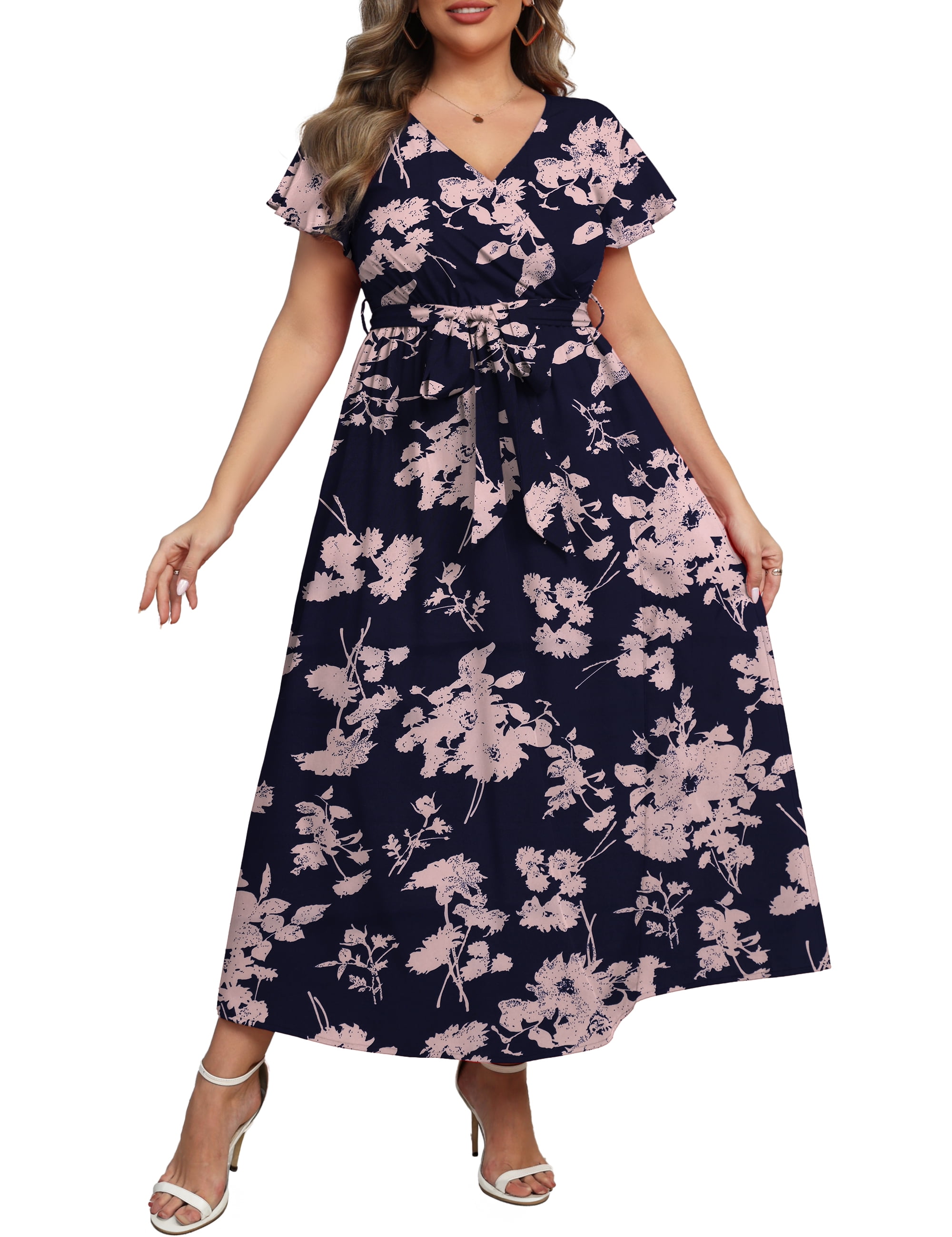 a.Jesdani Womens Plus Size Maxi Dress Boho Floral Liberia | Ubuy
