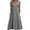 Grey, variant on Jamsmile Women Dress Summer Solid Color Short Sleeve Casual Loose Pleated Long Dress With Pockets Daily Party Beach Sundress