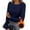 02# Dark Blue, variant on Women Long Sleeve Thermal Shirt Fleece Tops 2025 Fall Winter Crew Neck Casual Base Layer T-Shirts Warm Undershirts Black L