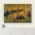 thumbnail image 3 of wall26 Canvas Print Wall Art Anglers on the Seine at Poissy Claude Monet Nature Illustrations Fine Art Decorative Landscape Multicolor Wilderness Rustic for Living Room, Bedroom, Office - 32"x48, 3 of 5