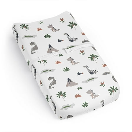 Sweet Jojo Designs Modern Dinosaurs Multicolor Changing Pad Cover Sheet