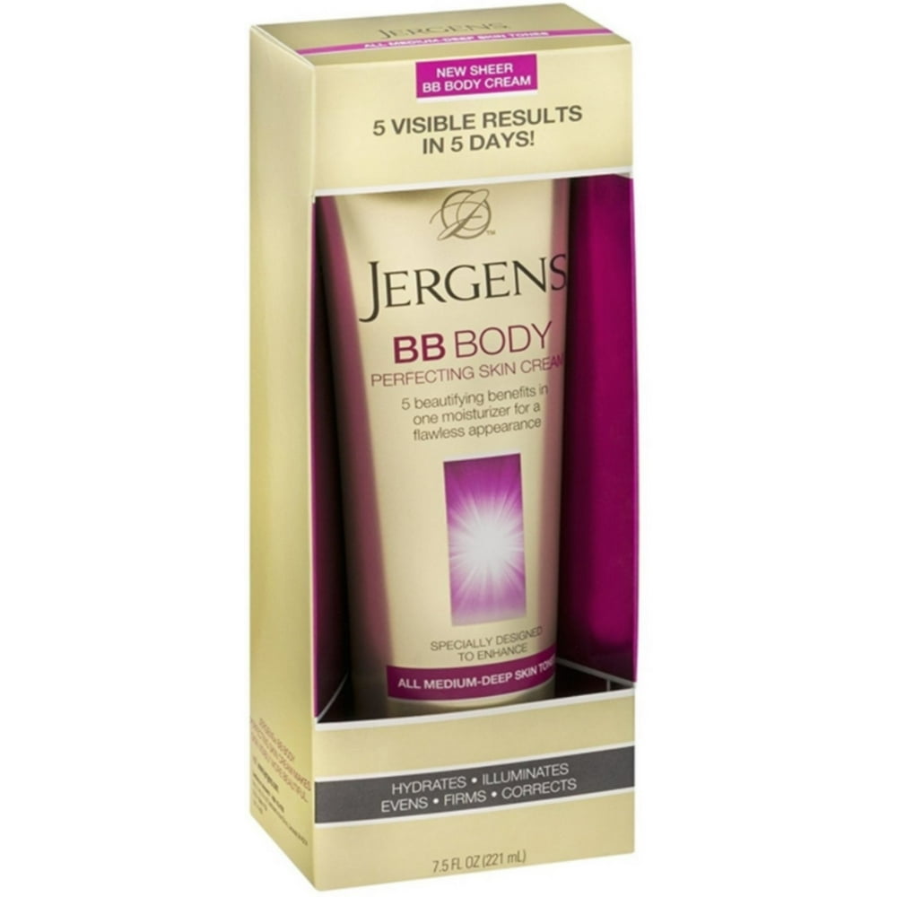 Jergens BB Body Skin Perfecting Cream, All Medium Deep Skin Tones 7.50