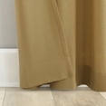 thumbnail image 4 of Archaeo  Cotton Blend Button Semi-Sheer  Tab Top Single Curtain Panel, 1 Panel, Camel, 40”W x 63"L, 4 of 8