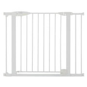 North States 30 x 29.75-40.5 in. Toddleroo White Metal Auto-Close Gate