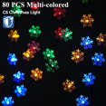 thumbnail image 3 of CMuloiet 4 Set Solar Christmas Snowflake Tree with 80 Multi-Coloured Led Lights for Christmas Decorations Outdoor Waterproof Pathway Landscape Lights for Outside Garden and Yard, 3 of 6