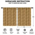 thumbnail image 2 of Blackout Kids Curtains,Yellow and Brown Of Cheetah Print Childrens Insulated Curtains Set Of 2,Bedroom Essentials,Toddler Room Decor 42"x54", 2 of 5
