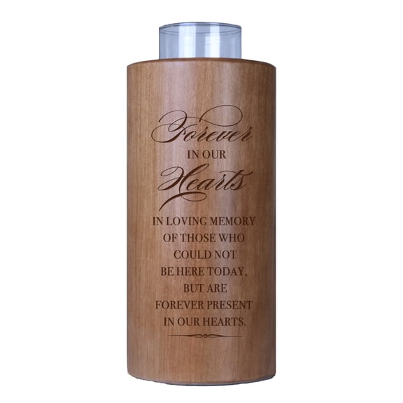 Inspirational Memorial Votive Candle Holder 8in Forever In Our Hearts