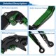 thumbnail image 4 of Palancas de freno y embrague cortas y largas para Kawasaki VERSYS 650 2015-2023, palanca de freno ajustable de motocicleta, aleación de aluminio, cabeza negra, mango verde, 4 of 6