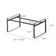 thumbnail image 7 of Yamazaki Home Stackable Shoe Rack, Black, Steel,  Holds up to 4 pairs of shoes per shelf, Supports 6.6 pounds, Expandable, Stackable, 7 of 7