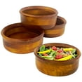 thumbnail image 3 of 7 Piece Wood Salad Bowl Set by Woodard & Charles, 3 of 5