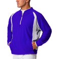 thumbnail image 6 of Wire2wire Men's Performance Long Sleeve Baseball Cage Jacket Royal/Grey S, 6 of 9