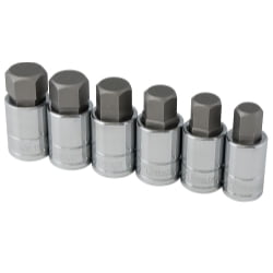 

6PC SAE LARGE HEX BIT SOCKET SET