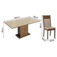 thumbnail image 3 of Juego de Comedor Mesa con Tapa de Vidrio 4 Sillas Greta Madesa, 3 of 7