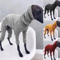 thumbnail image 2 of Fashion Four-legged Rib Dog Clothes Turtleneck Pet Sweater for Whippet Italian Greyhound Winter Pullover Jumpsuit for Big Dogs ShopWise Round, 2 of 10