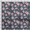 thumbnail image 4 of Soimoi Watercolor Floral Printed, Cotton Fleece, Fabric By The Yard Sewing DIY Stretch Fabric 56 Inches Wide, WarmFabric For Hats, Coats, Gloves, Blankets, Pink, 4 of 5