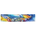 thumbnail image 2 of MYPOP Watercolor Sea Turtle Table Runner Placemat 16x72 inches, Underwater World Ocean Creature Table Linen Cloth for Office Kitchen Dining Wedding Party Home Decor, 2 of 6