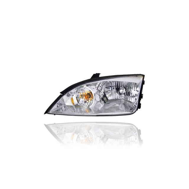 Headlight Assembly - Compatible/Replacement for '05-07 Ford Focus Sedan/Hatchback/Wagon - Halogen - Left Hand - Driver - 7S4Z13008F