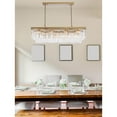 thumbnail image 3 of Elegant Lighting Sydney 50" Modern Metal/Crystal Chandelier in Satin Gold/Clear, 3 of 9