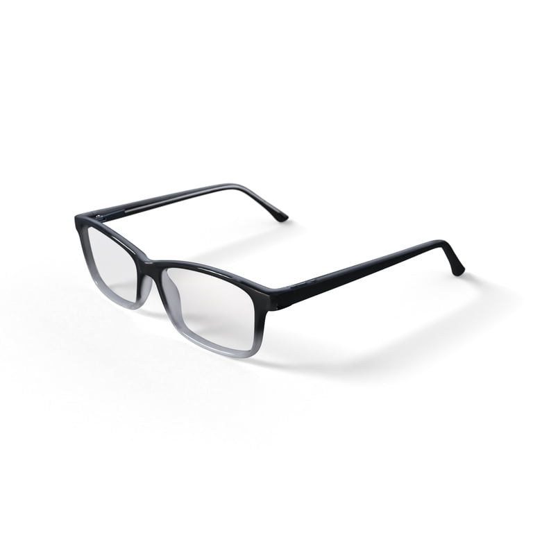 Walmart Men's Kevin Rectangular Prescription Eyeglasses with Case