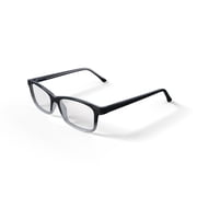 Walmart Mens Kevin Rectangular Prescription Eyeglasses with Case, Black Crystal