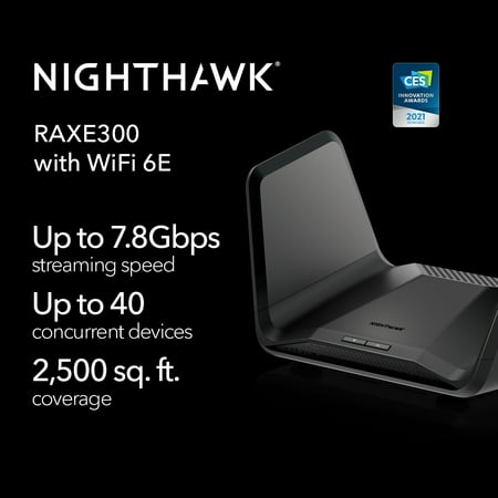 NETGEAR - Nighthawk AXE7800 Tri-Band Wi-Fi Router - Black
