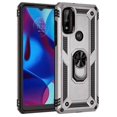 thumbnail image 1 of [PST] Motorola Moto G Pure 2021 Kickstand Rotating Ring Case, Anti-Drop Hybrid Shock Absorption Rugged Hard Phone Case Cover with Ring Stand, 1 of 4